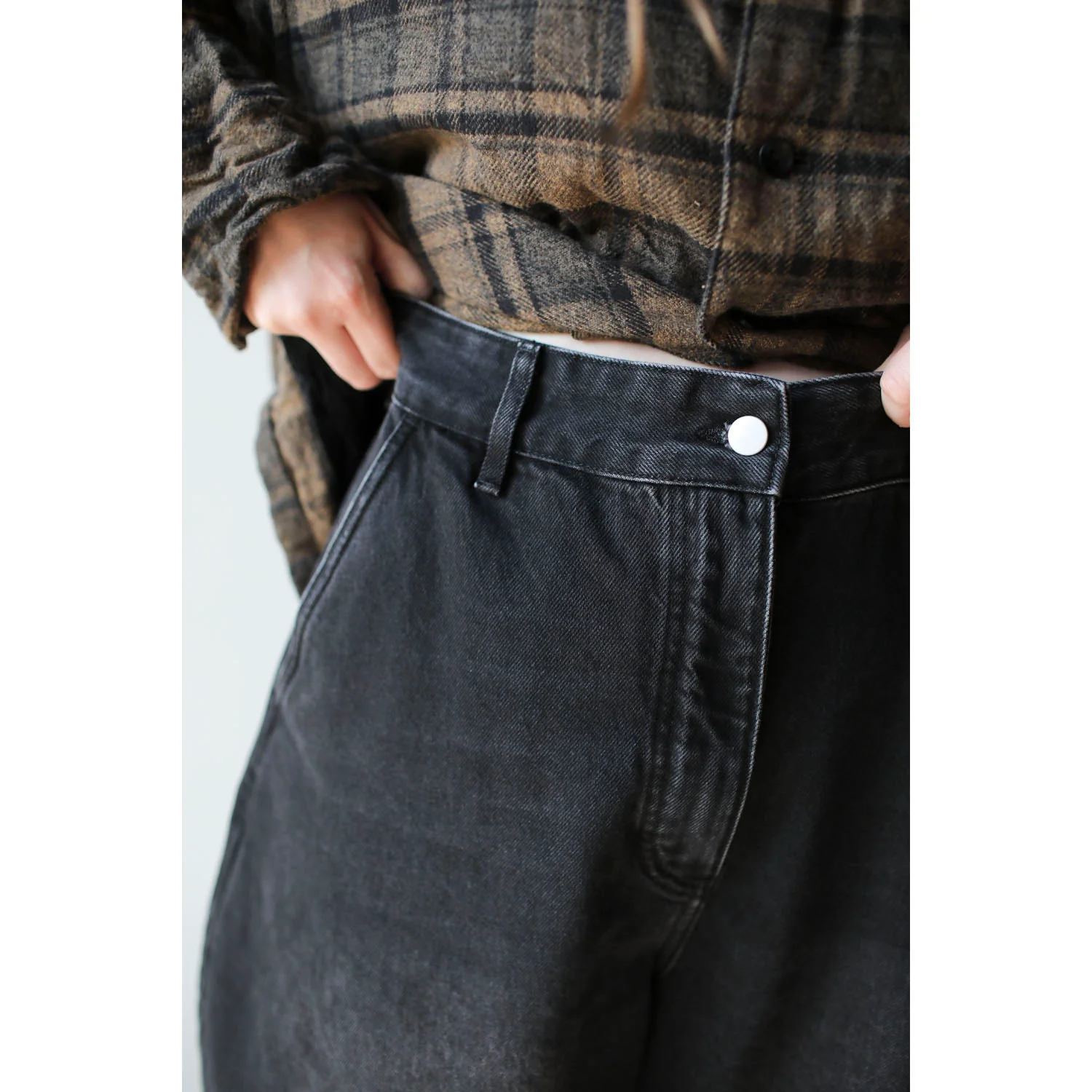 Studio Nicholson Chalco Pant in Washed Black - Image 6