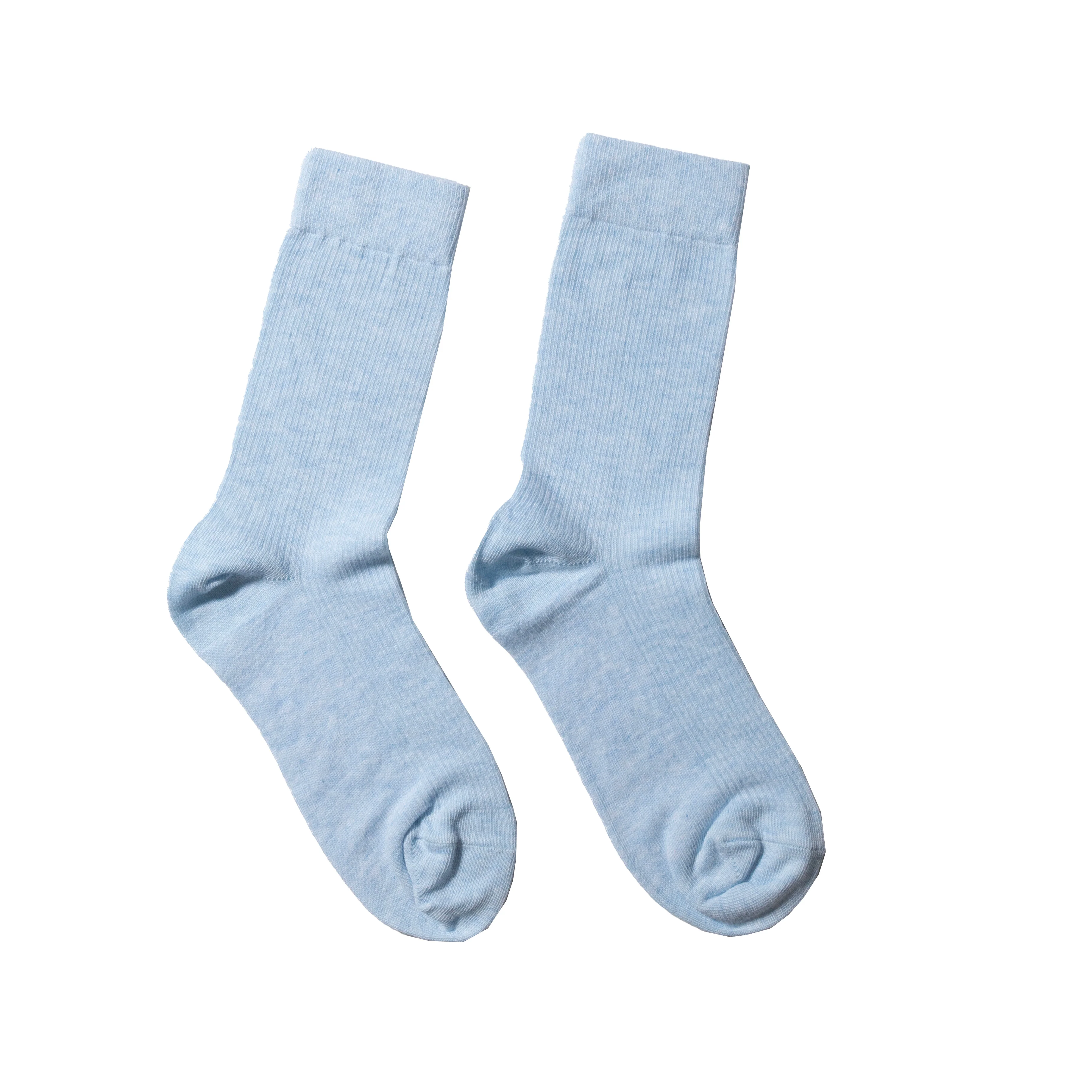Swedish Stockings My Cotton Rib Socks in Sky Blue - Image 2