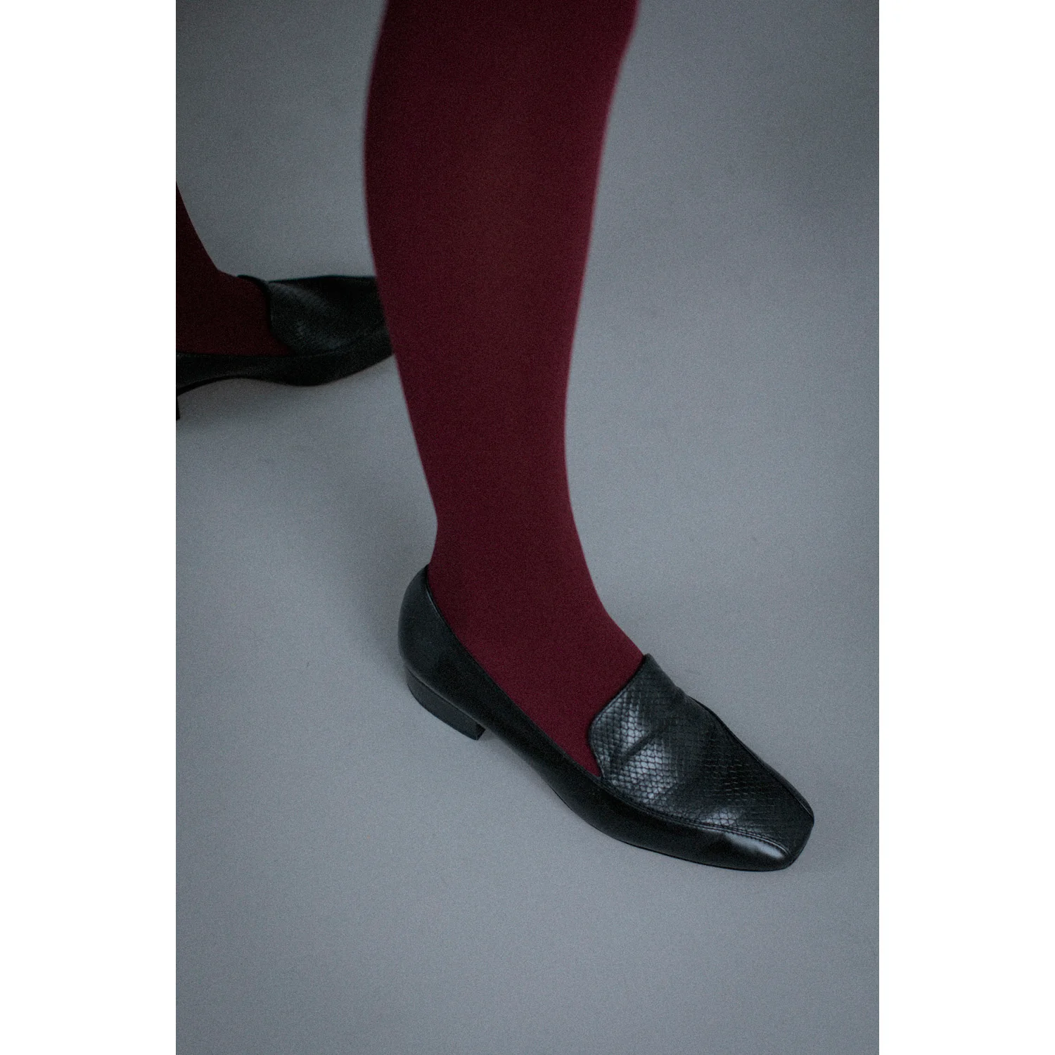 Swedish Stockings Olivia Premium Tights in Deep Red - Image 5