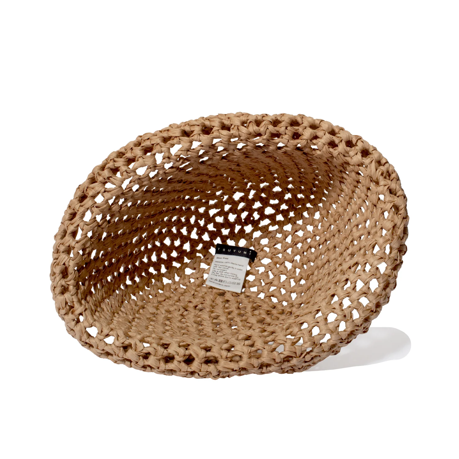 Tsuyumi Rough Crocheted Cloche in Tan - Image 3